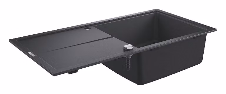 Lavello composito K400 31641 1 vasca 1000x500mm con ATF re/li granito nero