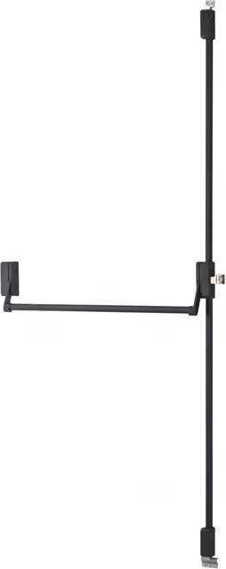 Serratura antipanico reversibile THIRARD con chiusura alta e bassa a 2/3 punti, colore nero, per porta con larghezza massima di 1150 mm