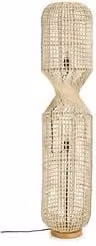 Lampada da terra Bizzotto MALABO beige e oro, 2 luci E27 80W, L/P/H: 30 x 30 x 135 cm