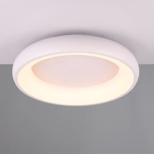 Lampade Trio - Lampada da soffitto moderna I Lampada da soffitto I Lampada I Lampada bianca 45 cm con LED dimmerabile - Cardona - Metallo rotondo - Adatta a LED (non sostituibile) LED