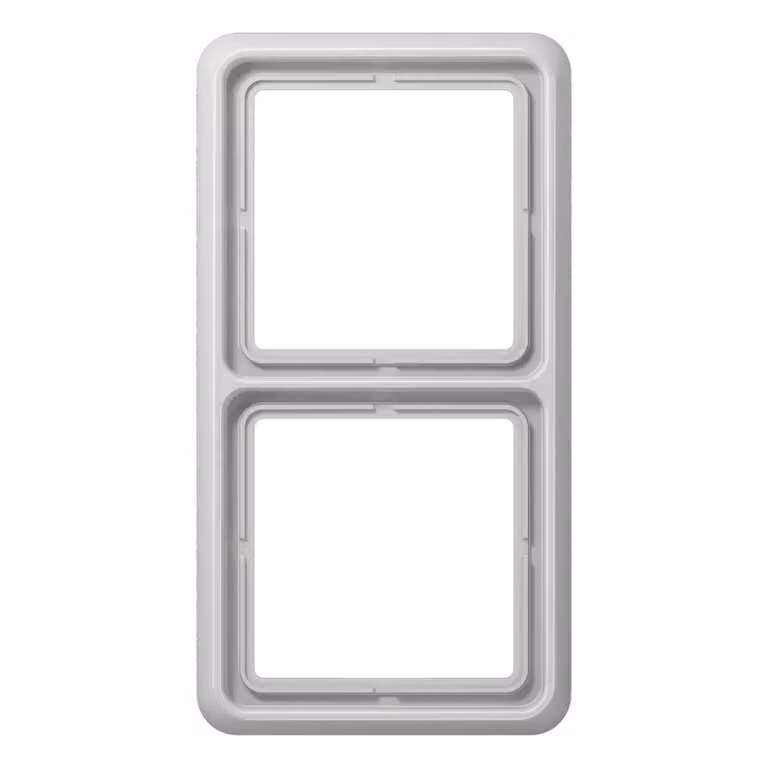 Cornice 2x grigio chiaro orizzontale/verticale - Cornice doppia grigia CD 582 WU LG