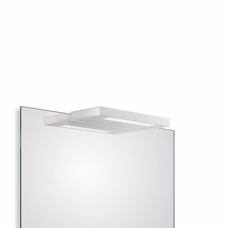 Decor Walther Applique da parete Slim 1-24 N, Bianco / Opale, Bagno, Alluminio, Moderno, Applique