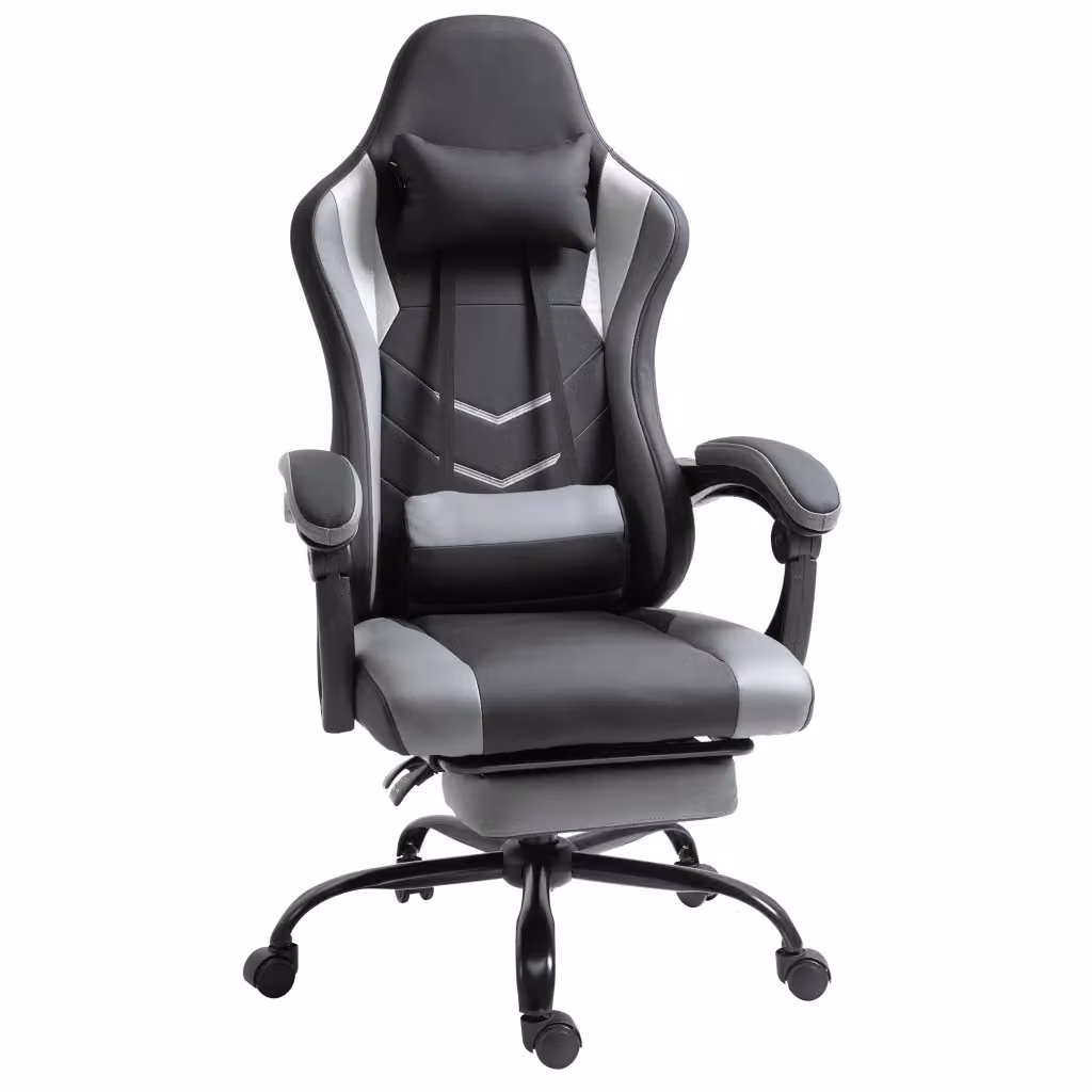 Sedia da Gaming Ergonomica Minimal Nero L/P/H: 62 x 52 x 128 cm – 2