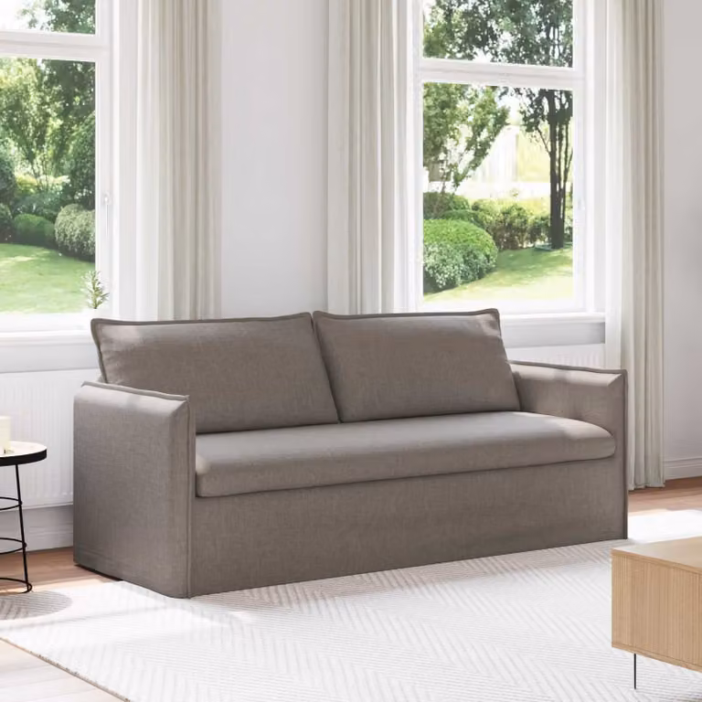 Divano moderno Talpa vidaXL in tessuto con coperture rimovibili L: 196 cm, P: 82 cm, H: 85 cm