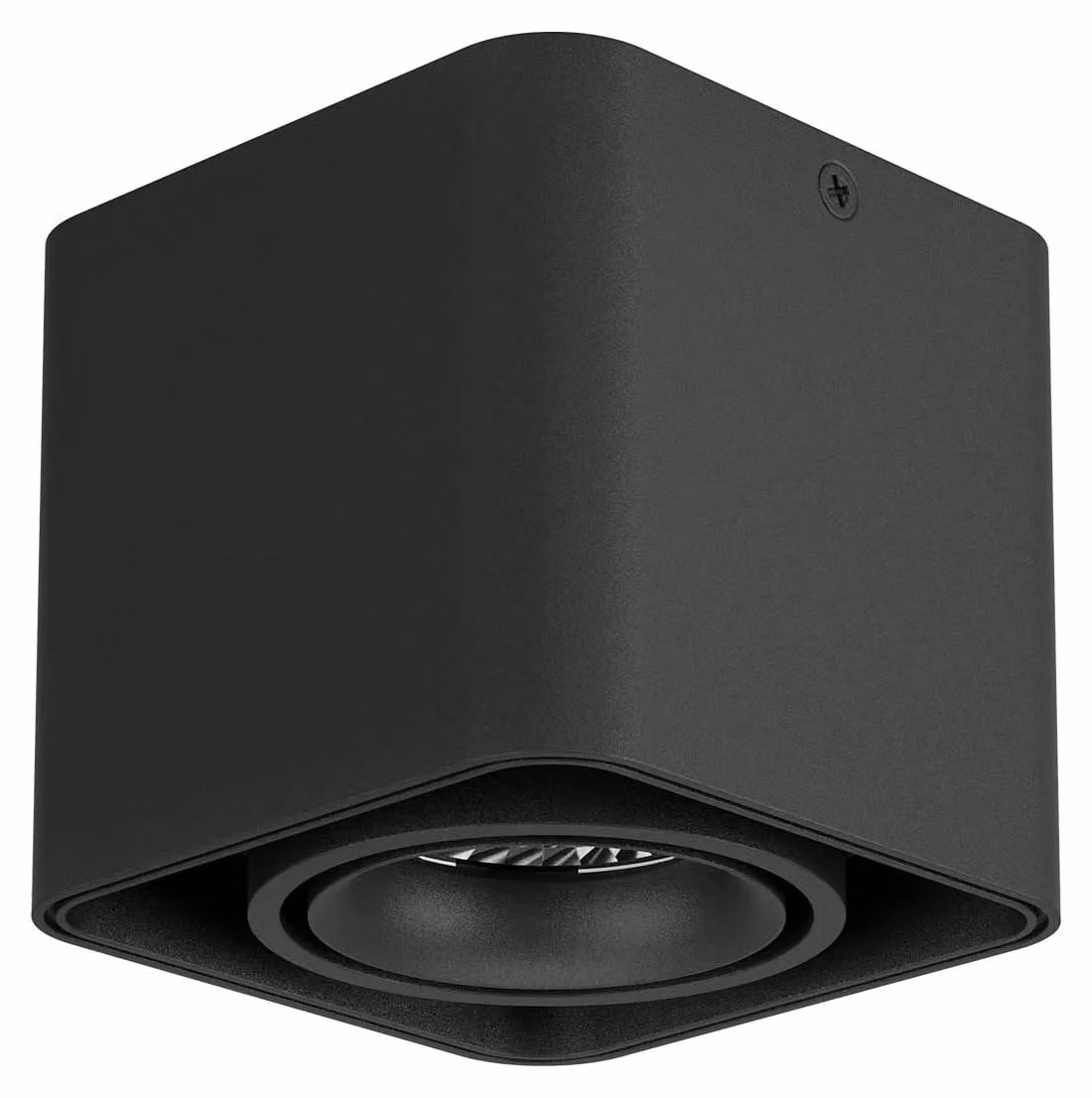 XKUBO SURF. Lampada a incasso, potenza 10W, tensione 220-240V AC, indice di resa cromatica (CRI) 90, angolo di emissione 36 gradi, finitura nera - temperatura di colore 2700K
