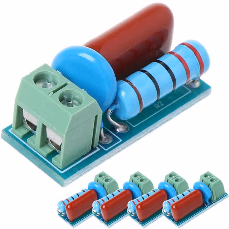 Modulo soppressore/circuito di assorbimento, protezione dei contatti del relè, relè, tiristore, resistenza, soppressore di sovratensione, per carichi induttivi DC da 5 a 400V, per prevenzione