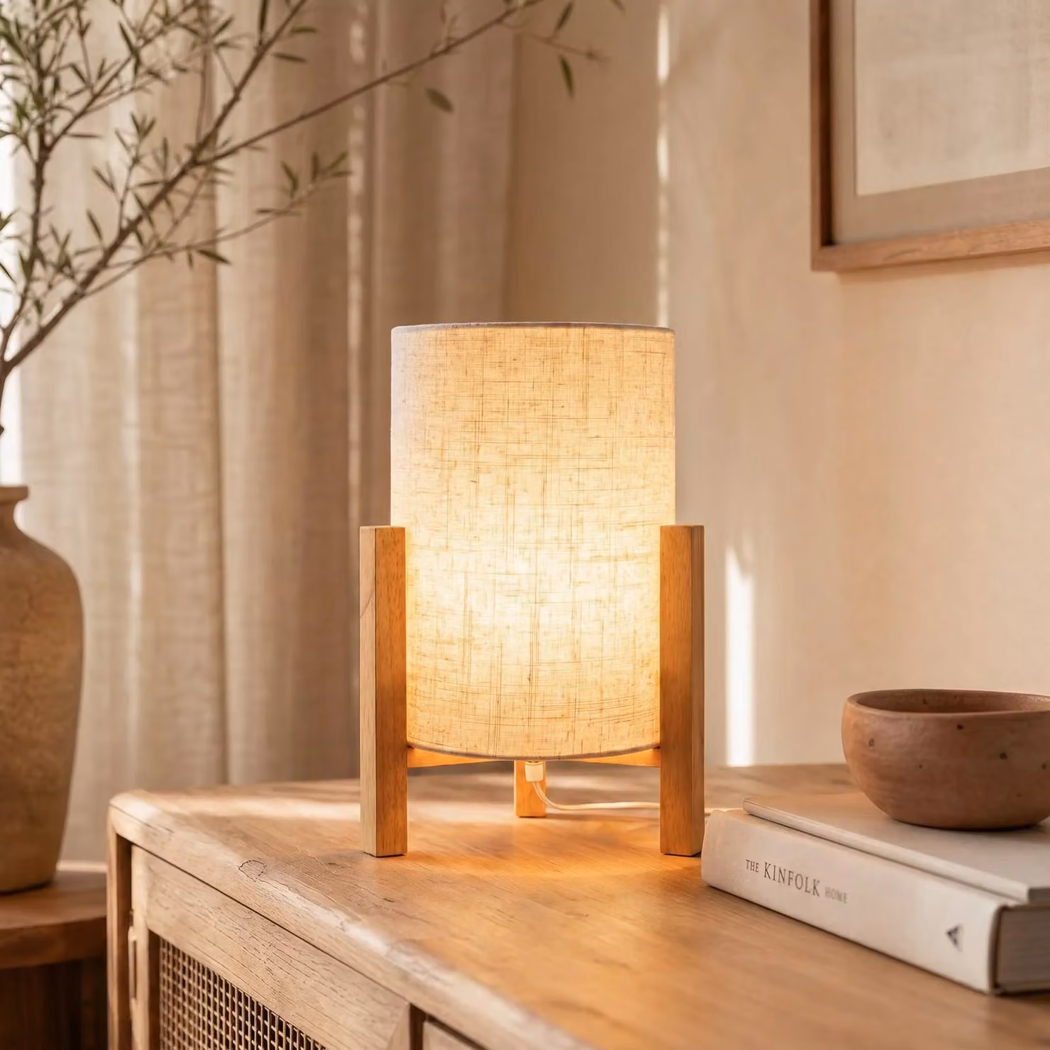 Näve Lampada da tavolo 3193, Legno chiaro, Soggiorno / Sala da pranzo, Legno, Scandinavo, Lampada da tavolo