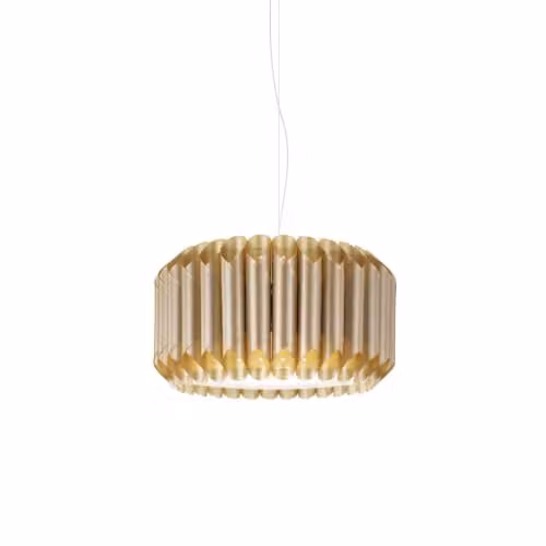Sospensione Moderna Polilux ® New Gold E Metallo Cromo 1 Luce E27