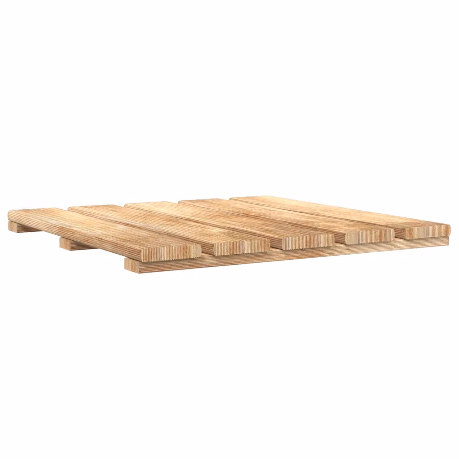 Set di 12 piastrelle per decking vidaXL in legno marrone, L/P: 50 x 50 cm