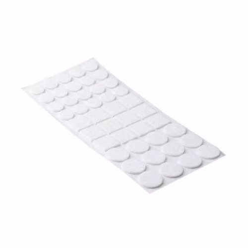 Feltrini autoadesivi, set, bianco