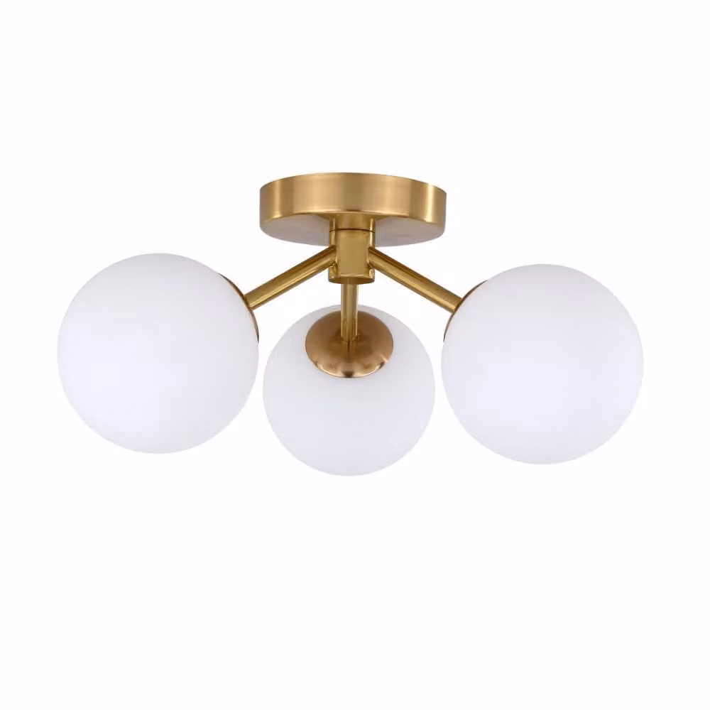Lampada da soffitto Dorado oro-bianca 3xG9x40W in metallo, dimensioni: 17x36x33 cm, IP20, Light Prestige