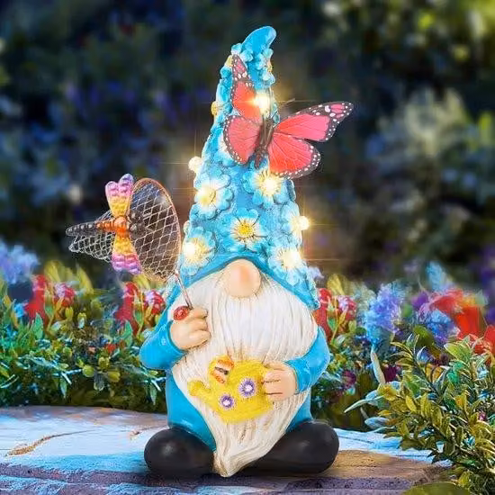 Lampada solare decorativa con motivo - Altezza 26,3 cm - Colorata - Illuminazione da giardino