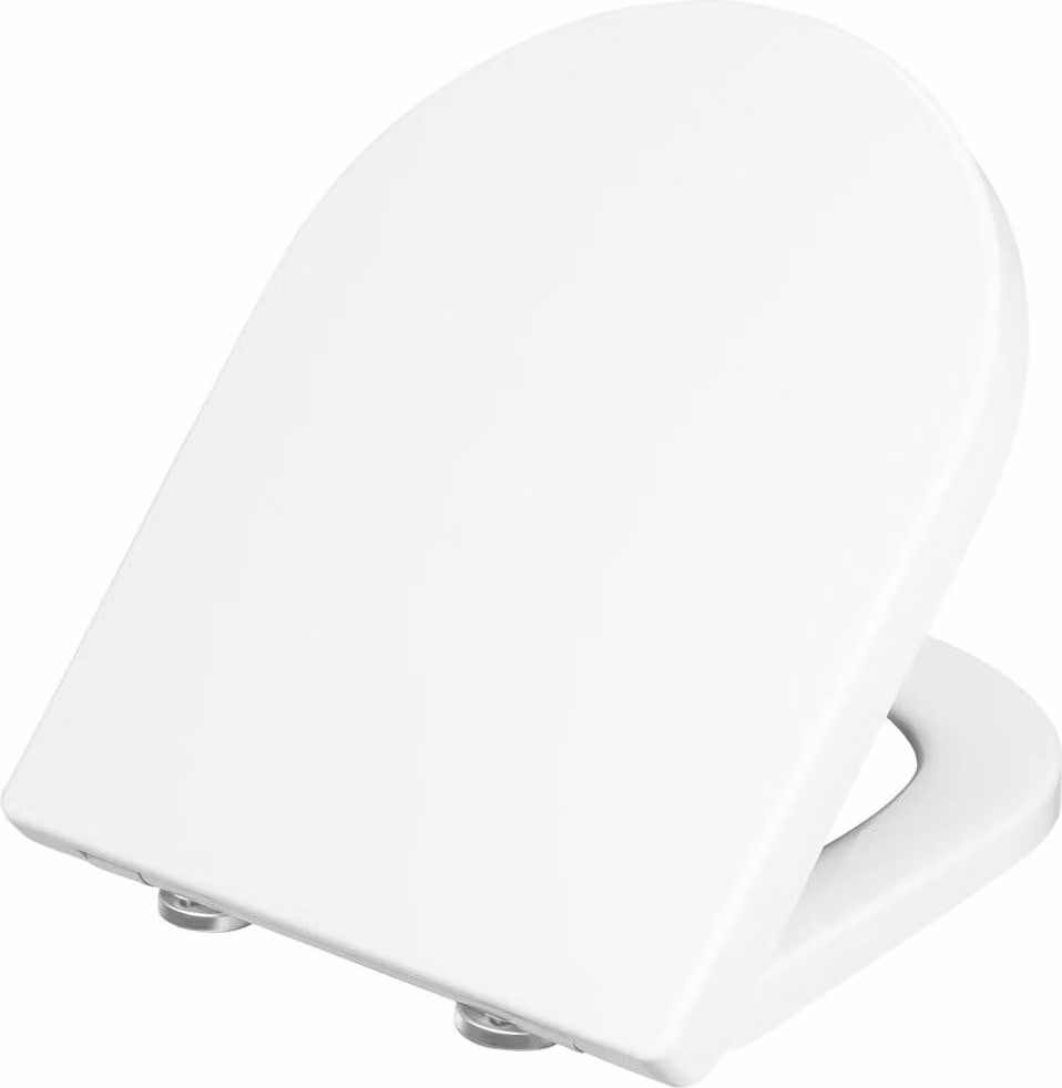 Sedile per WC Cornat Trento, in termoindurente, forma a D, con funzione soft-close, KSTRSC00