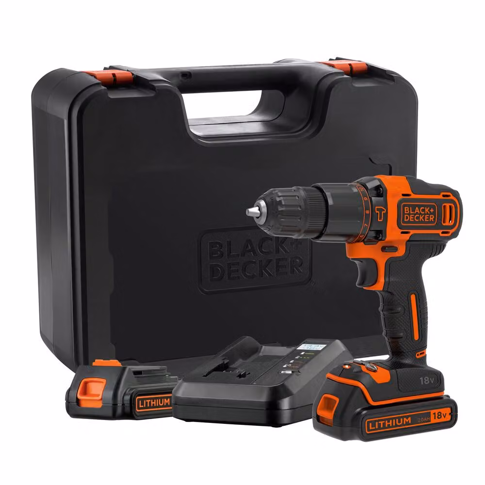 Black + Decker Avvitatore a impulsi 18V/2X2.0Ah/caso 40/17.5Nm