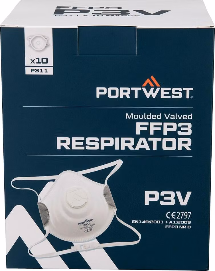 Valvola Masque Ffp3 (par 10) - Blanc - Portwest