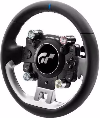 Volante da corsa Thrustmaster GT Wheel Add-On per PlayStation e PC, Nero e Argento – 2