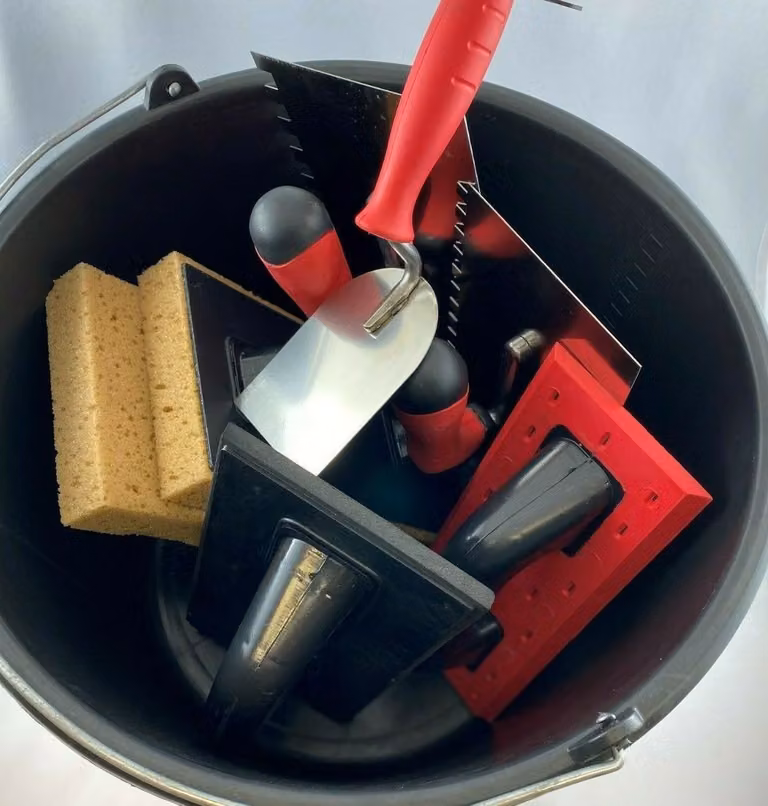 Scatola per la stuccatura delle piastrelle Secchio da costruzione per piastrellisti da 8 pezzi Set da artigiano per il lavaggio delle piastrelle ConToo CT02