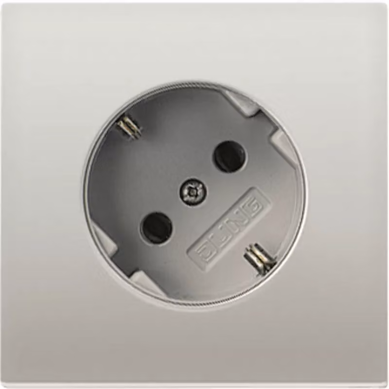 Jung ES2520-45 Presa SCHUKO® a 45°, 16 A 250 V ~ Acciaio inossidabile