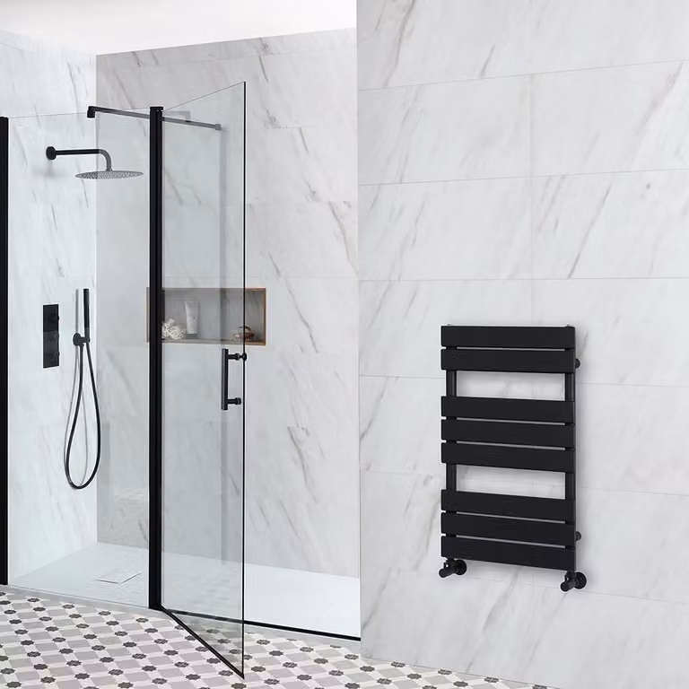 Scaldasalviette Design Nero 825x450mm - Lustro