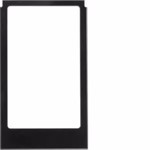 Berker 13206616 Cornice di design angolare, versione grande, accessorio in vetro nero