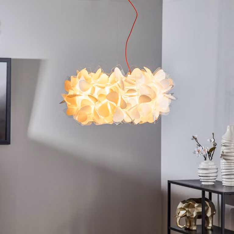 Slamp Lampada a sospensione Clizia Mama Non Mama, dimmerabile, Bianco / Opale, Soggiorno / Sala da pranzo, Plastica, Design, Lampada a sospensione