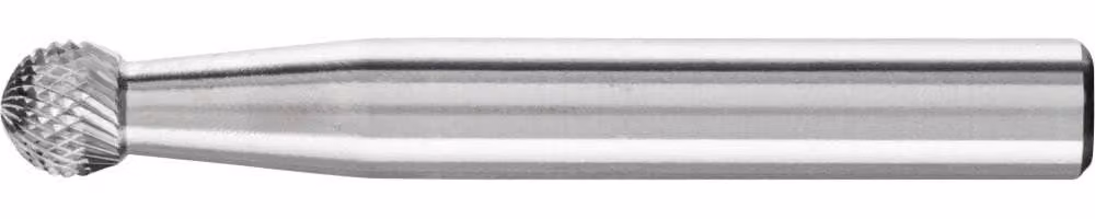 Fresatrice sferica KUD MICRO, diametro 6 mm, gambo 6 mm, lunghezza 45 mm