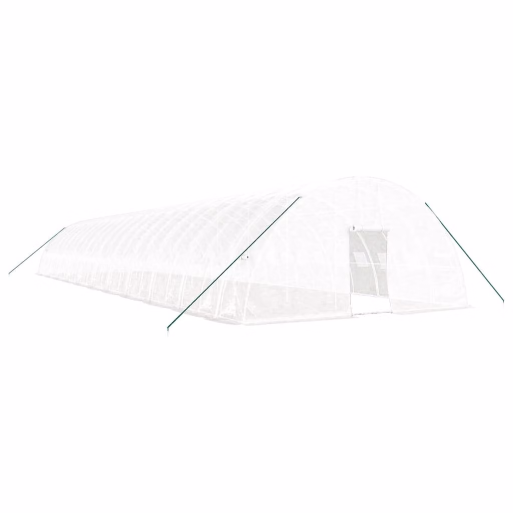 Serra con Telaio in Acciaio Bianco 132 m² 22x6x2,85 m