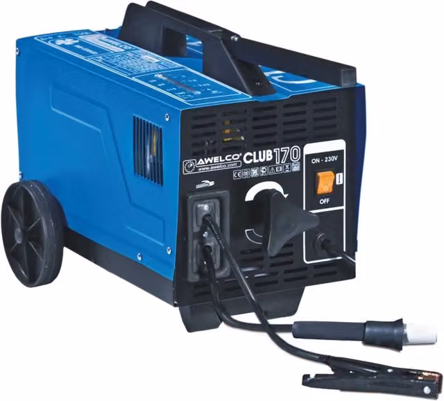 Saldatrice a Elettrodi MMA Awelco Club 170 Blu con Accessori