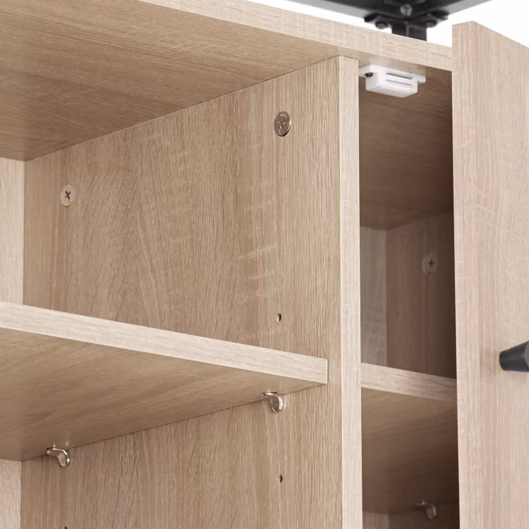 Credenza Oldham TecTake in stile industriale con finitura rovere, L: 100 cm, P: 38 cm, H: 80,5 cm