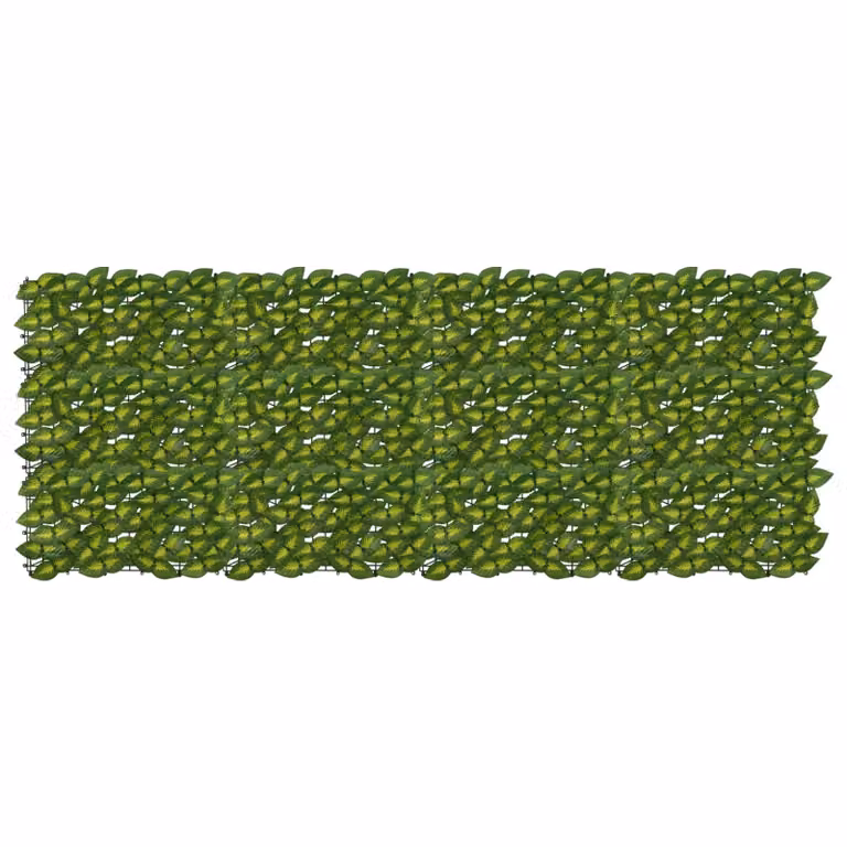 Schermo per balcone con siepe artificiale vidaXL, foglie verde e giallo, L: 200 cm, H: 75 cm