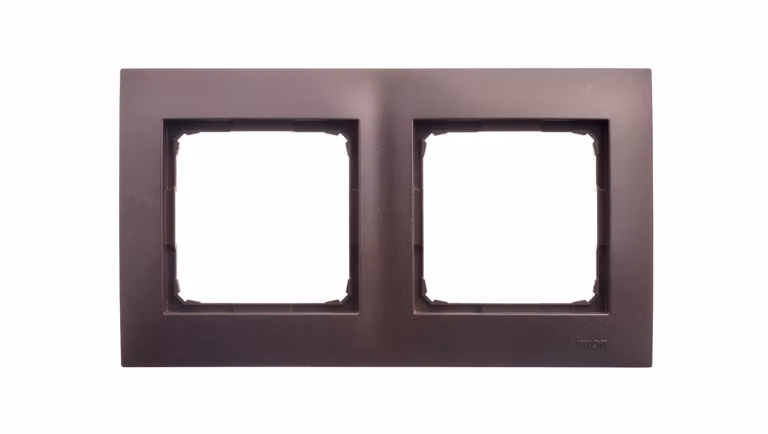 Simon 54 Premium Telaio doppio marrone opaco DR2/46