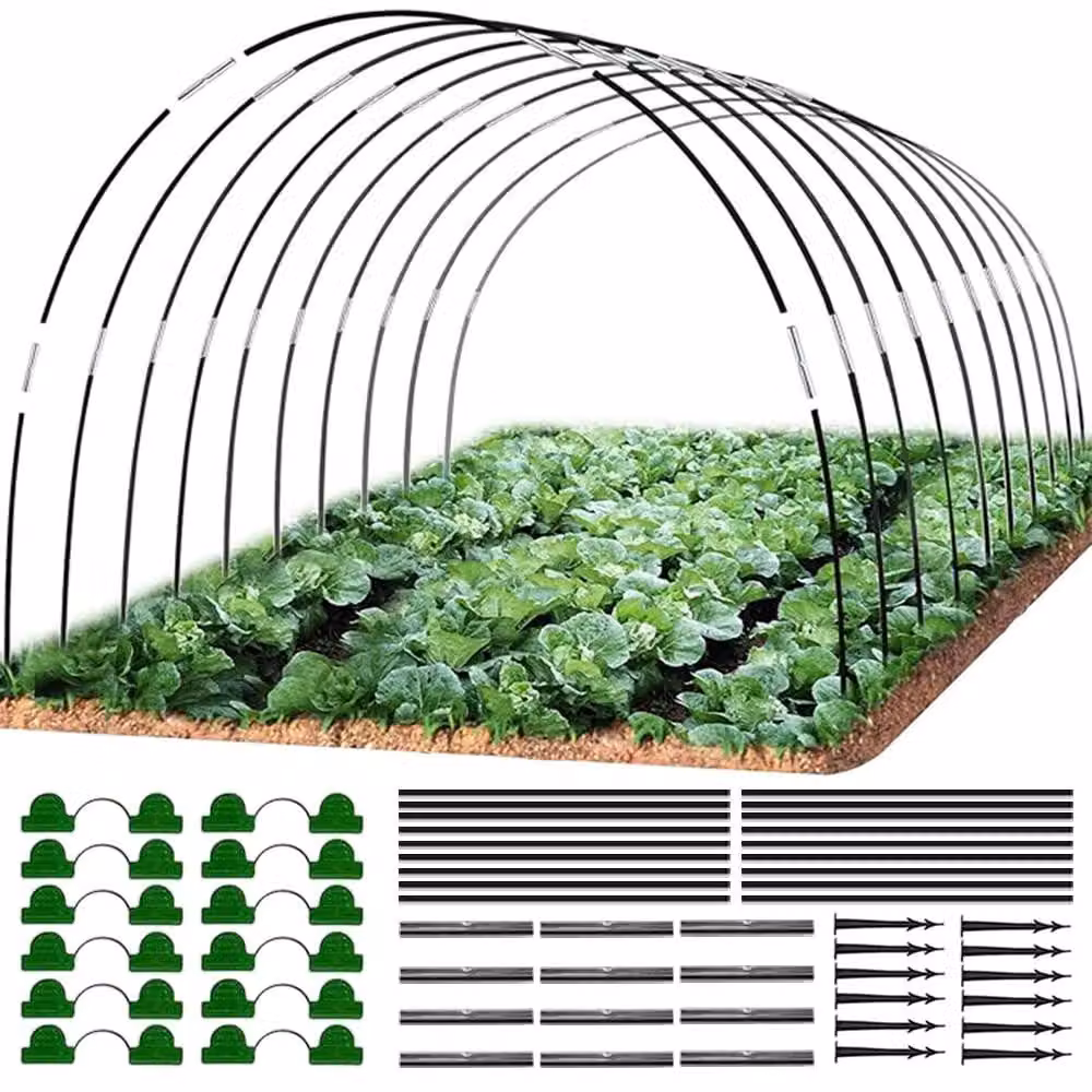 Omgoods - Set di 18 archi per tunnel di plastica, ideali per serre da giardino