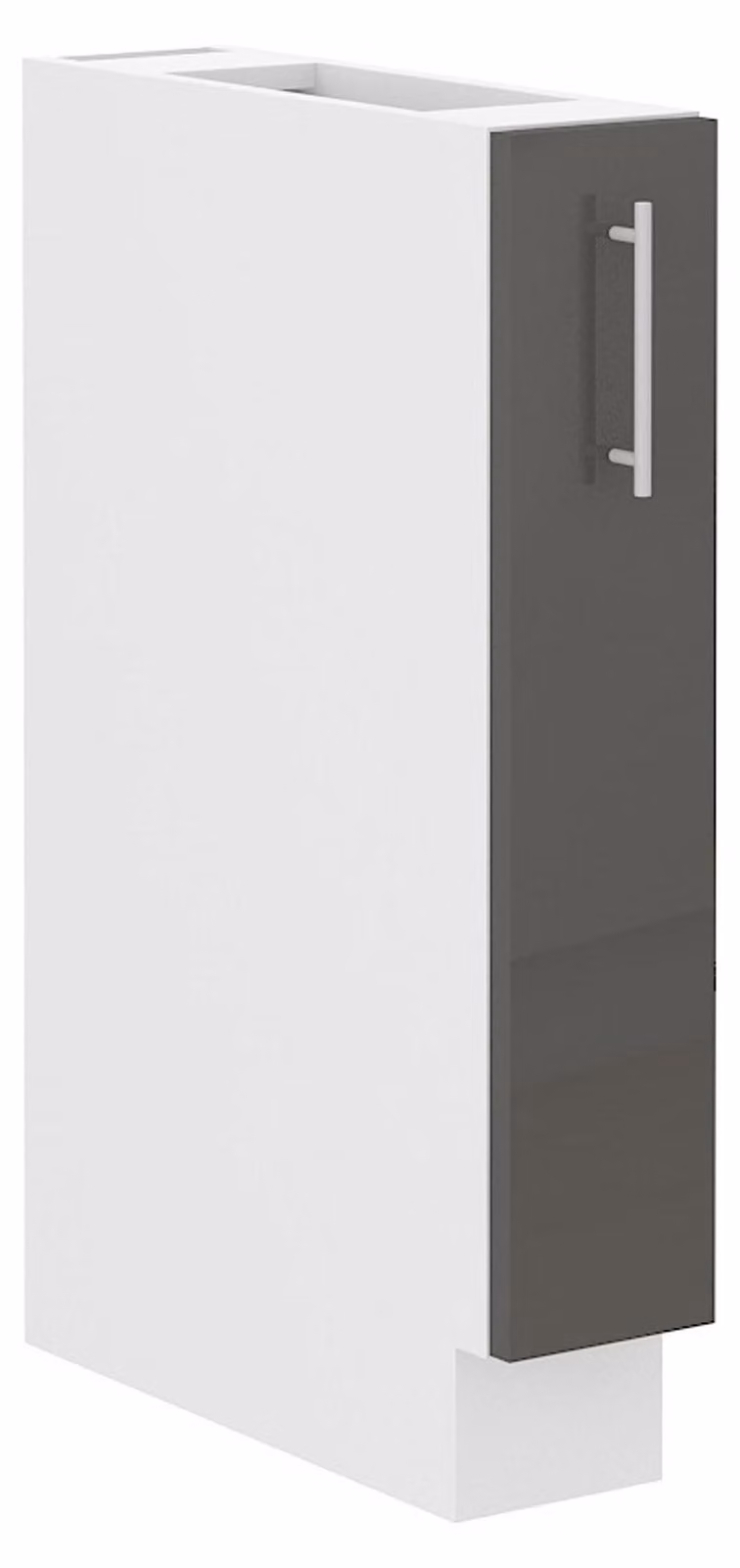 Cucina Lara Grigio lucido Mobile base 15 cm Cassettiera da cucina Mobile da cucina