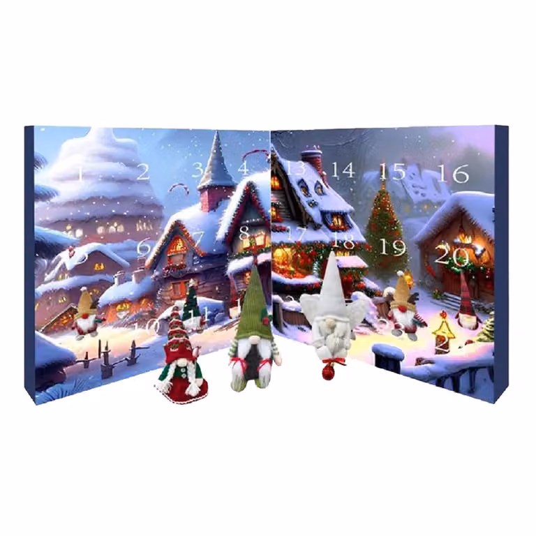 Calendario dell'Avvento 2024 con Babbo Natale segreto: Simpatici oggetti decorativi e calendari dell'Avvento con un conto alla rovescia per le feste