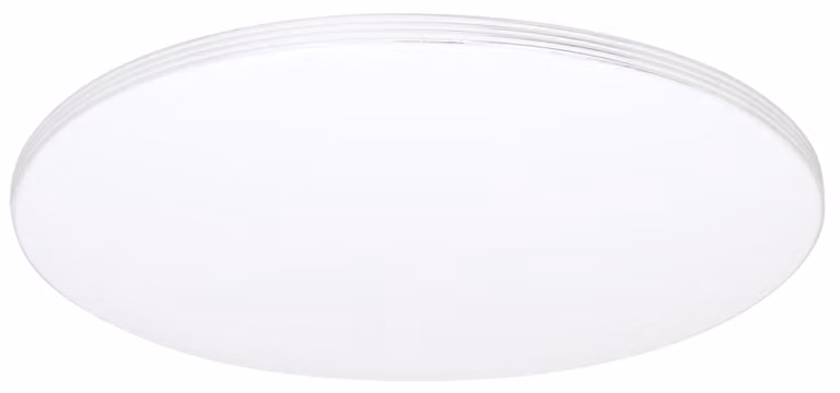 Plafoniera LED rotonda con telecomando SIENA argento-bianca 72W, tonalità di bianco, 4320 lm, plastica, dimensioni: 4x55x55 cm, IP20, Milagro