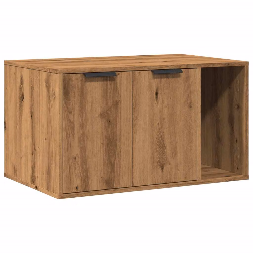 Recinto Lettiera Rovere Artigianale 80x50x45 cm in Truciolato