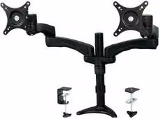 Supporto doppio per monitor da scrivania Startech.Com Black VESA 100 x 100 fino a 14 Kg ARMDUAL