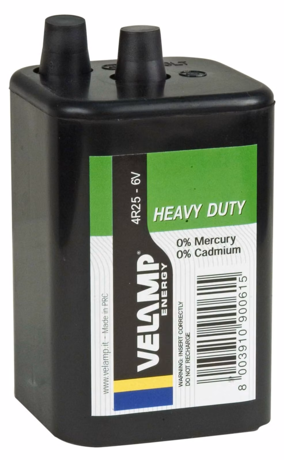 batteria per lampada lampeggiante 6v - lunga durata
