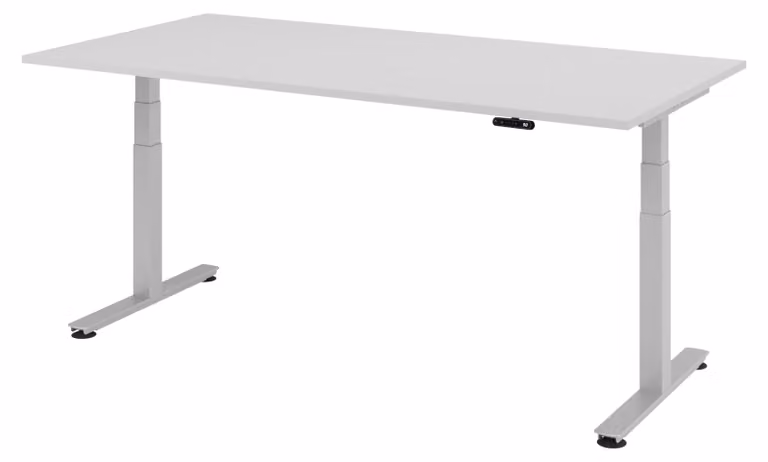 Scrivania elettrica bümö XDSM - Struttura: argento, finitura: grigio, dimensioni: 200 x 100 cm