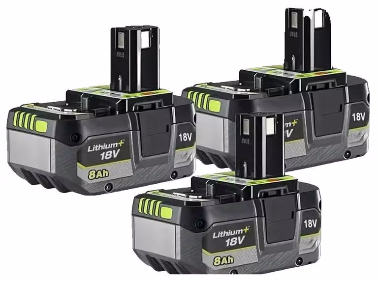 Batteria agli ioni di litio, capacità di 8000 mAh, compatibile con utensili da 18V, confezione da 3 batterie da 8,0 Ah