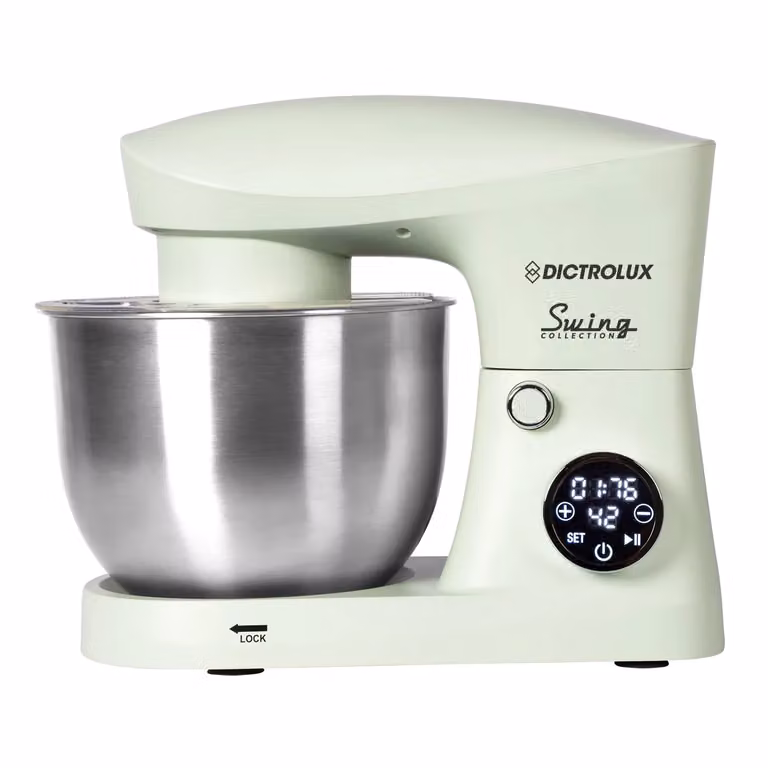 Impastatrice Planetaria Dictrolux Swing SM-2545L Verde con Display Digitale, Capacità 5 Litri e 1500 Watt