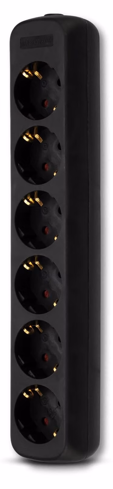 REV 0512391555, Interno, Nero, 6 prese di corrente, 250 V, 50 Hz, 3500 W