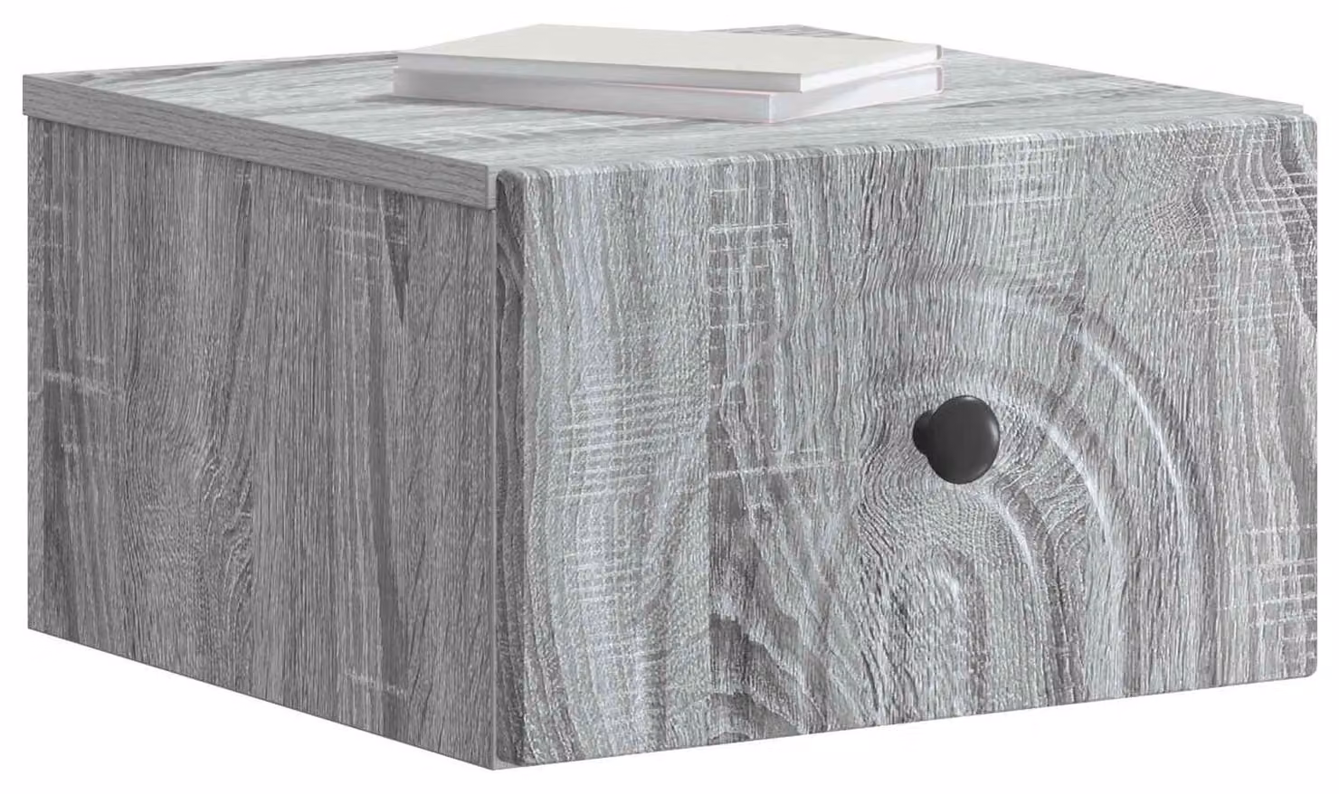 Mobiletto da notte a muro Grigio Sonoma 33 x 34,5 x 20 cm