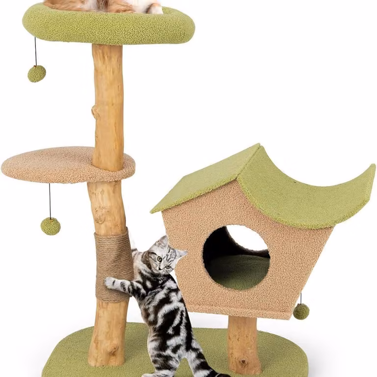 Albero per gatti - Grattatore per gatti - Tiragraffi per gatti - Albero per gatti - Casetta per gatti - Altezza: 110 cm