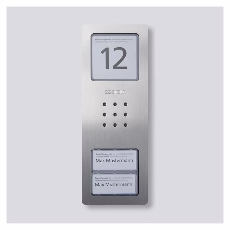SIEDLE & SÖHNE Posto esterno audio Siedle CA 850-2 E Siedle Compact acciaio inox spazzolato