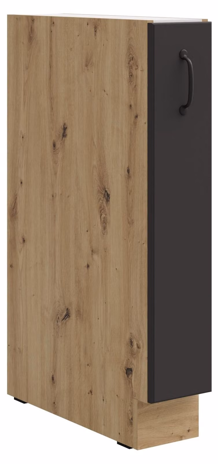 Base 15 armadi estraibili Stilo grigio + rovere Cucina artigianale Blocco cucina Cucina country house