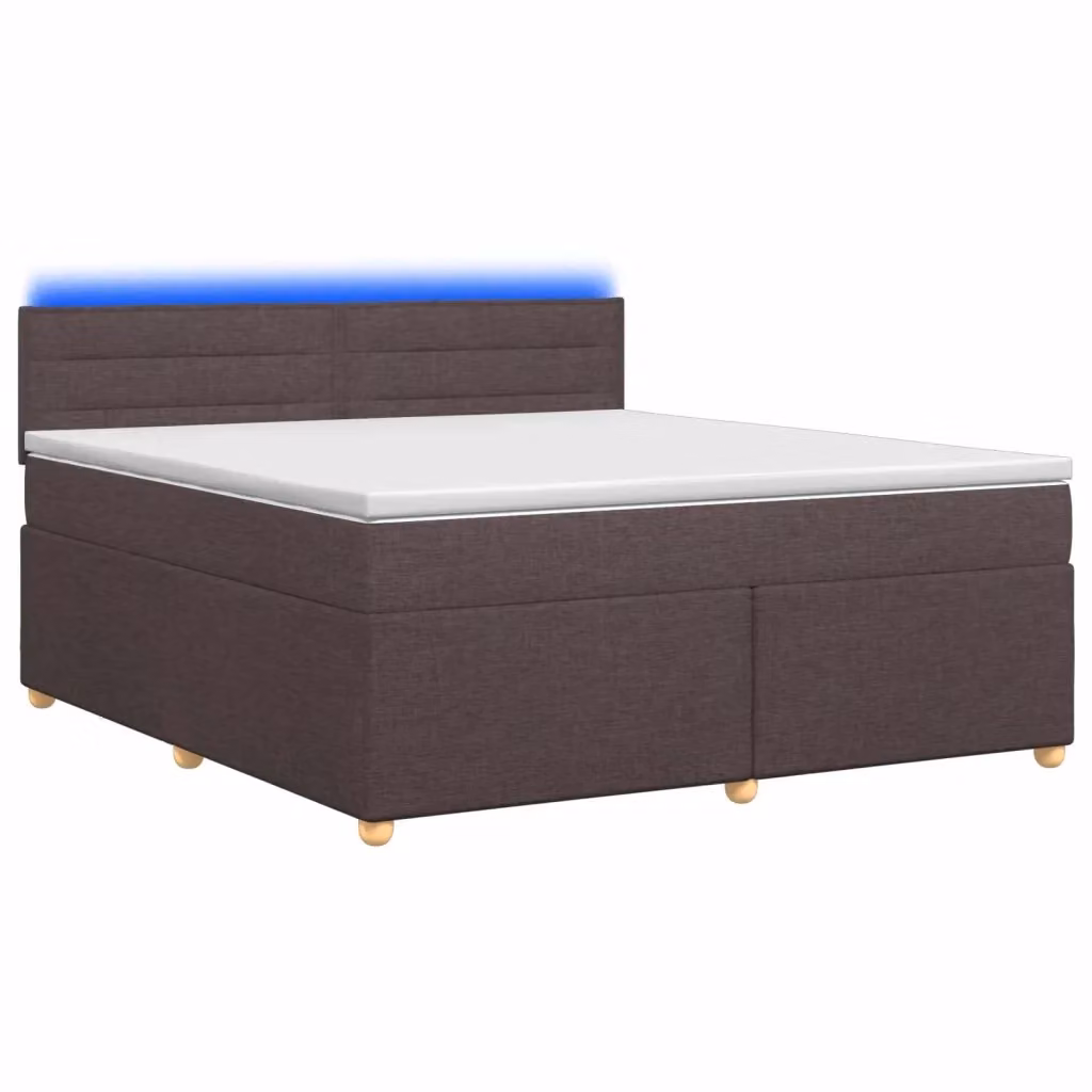 Letto box spring ibrido vidaXL con materasso a molle insacchettate e base contenitore con illuminazione sottostante e porta USB, L/P: 160 x 200 cm, Multicolore – 2