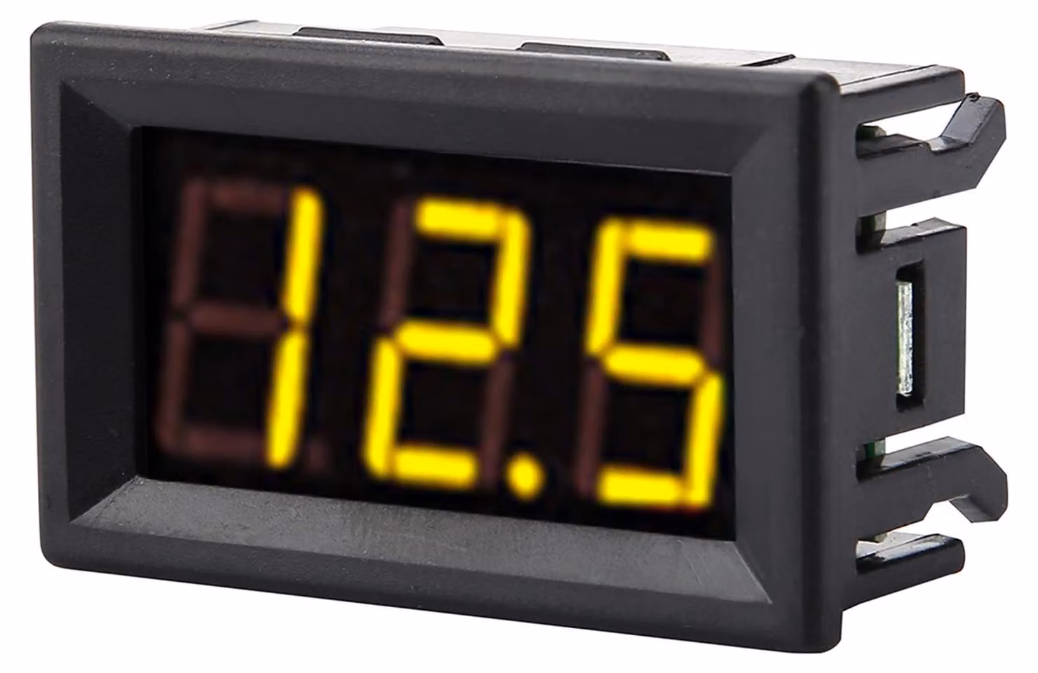 Misuratore di tensione continua digitale, 0-100 V, display LED giallo da 0,56 pollici, a 3 fili