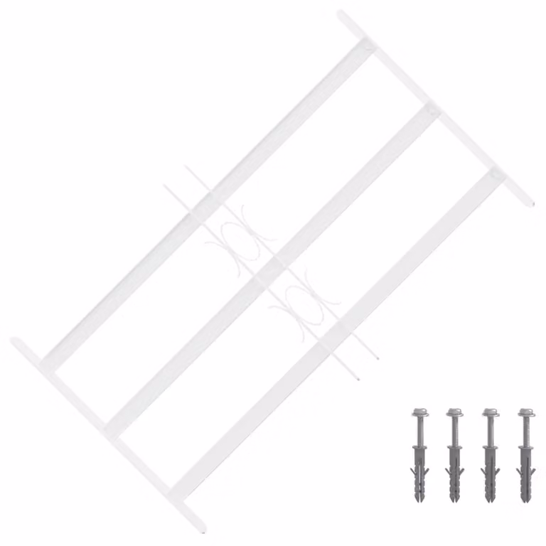 Griglia di Sicurezza per Finestra con 3 Traversine 3 pcs
