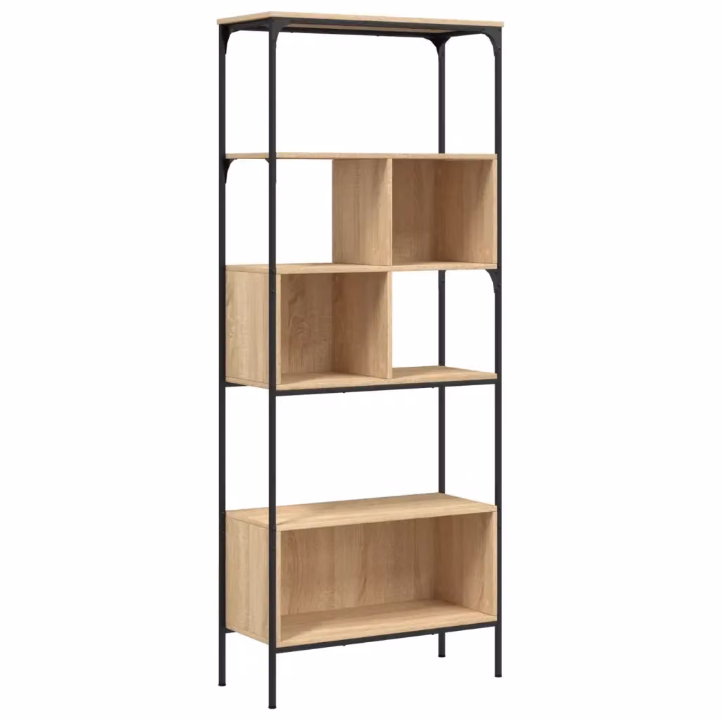 Libreria Design Mania con 5 Ripiani in Stile Industrial, Colore Marrone, L/P/H: 76 x 33 x 188,5 cm – 2